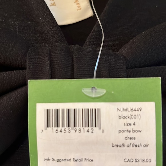 Kate Spade cocktail dress Black size 4. - Picture 5 of 5